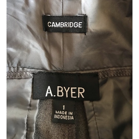 A. Byer Cambridge Bootcut Gray Pants Size 1 - Picture 3 of 6